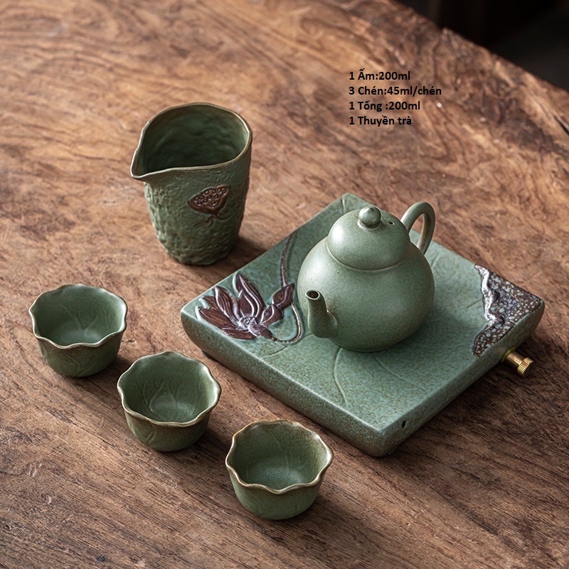 Bộ Ấm Chén Trà Nhìu Mẫu