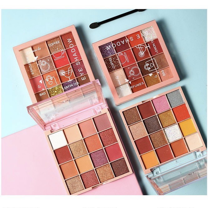 Bảng Phấn Mắt K'APEINE, Nhũ Mắt Kim Tuyến Lấp Lánh Nội Địa Trung 25 Ô Makeup Tông Cam Hồng Đào C5 - Saikou Beauty Techno
