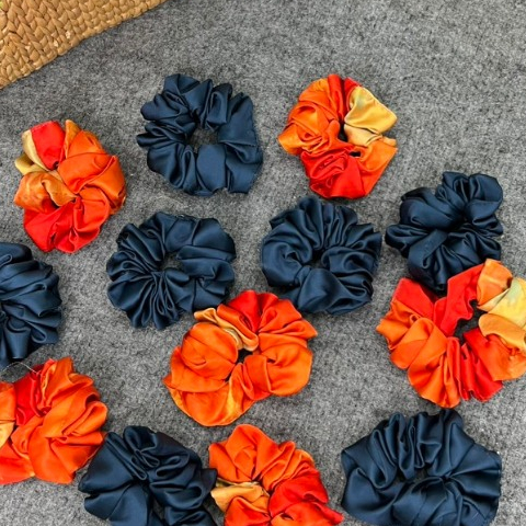 Dây Cột Tóc MAI THY, Combo 3 Cái Scrunchies Vải Makeup, Mẫu Quà Tặng Xinh Xắn