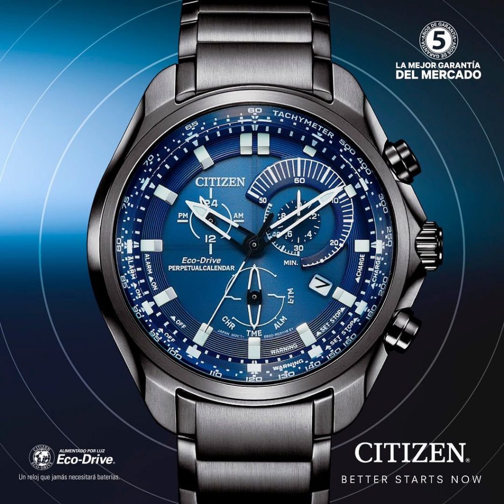 Đồng hồ chính hãng nam Citizen BL5607-54L- Máy quartz pin - Kính Sapphire- Chống nước 200m