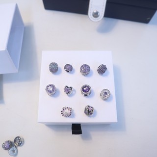 Charm màu tím bạc 925 - trang sức bạc venus