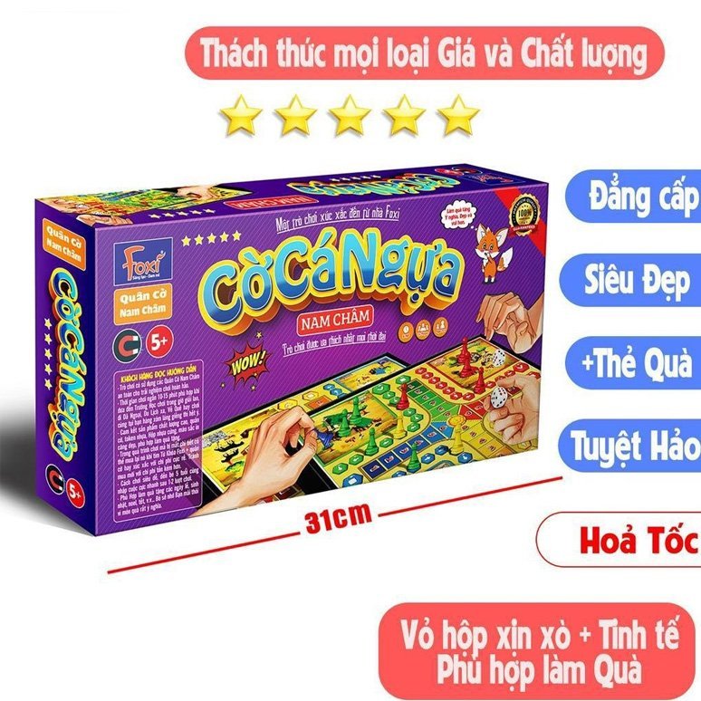 Cờ cá ngựa đại chiến Broad game, mới lạ-độc đáo, quà tặng cho bé thích mê-kết nối gia đình