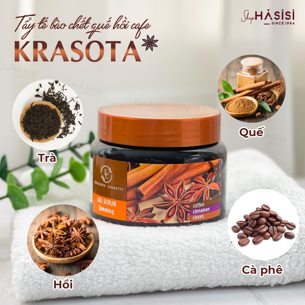 Tẩy Tế Bào Chết EXCLUSIVE COSMETIC - Gel Scrub Coffee Cinnamon Cloves 380g
