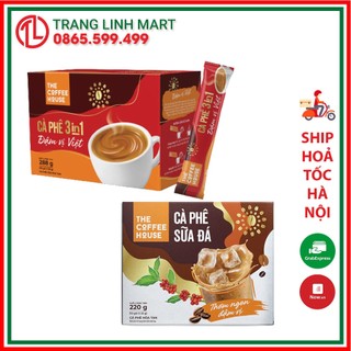 The Coffee House Cà Phê Sữa Đá 10 gói x 22g/ Cà phê sữa đá The Coffee House hộp 220g (10gói x 22g)