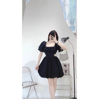 ĐẦM KHOÉT EO TÙNG BÍ TAY BỒNG NEW