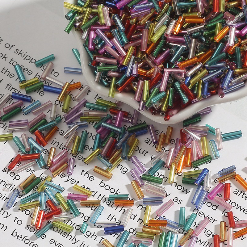 Túi Hạt cườm nhiều màu sắc tròn, dài...