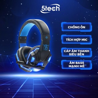 Tai nghe gaming Bass HD chụp tai có đèn led, có mic chơi game nghe nhạc cực hay âm bass mạnh mẽ