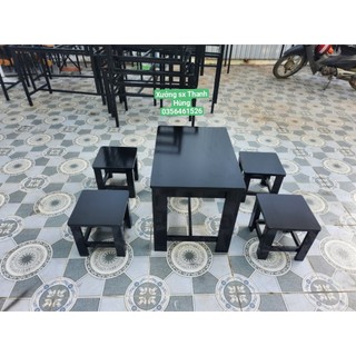 Bàn Ghế Gỗ cafe- Bàn Ghế Gỗ Cao Su