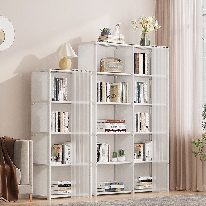 Kệ Sách Lắp Ghép Tiện Lợi, Giá Sách 4 -10 Ô