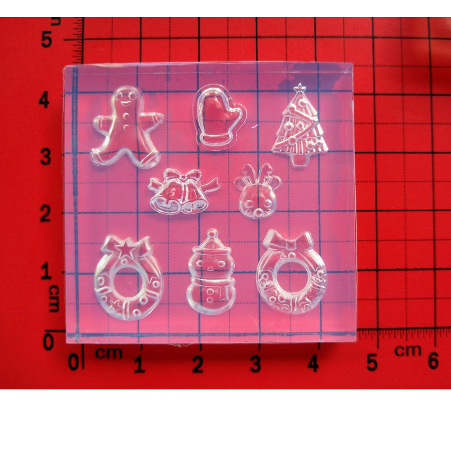 Giáng sinh Noel I - Khuôn silicone trang trí nail, làm charm trang sức, nailbox