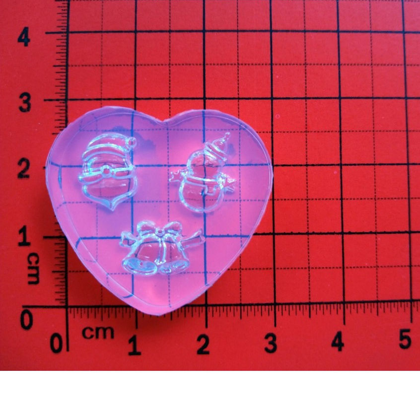 Giáng sinh Noel I - Khuôn silicone trang trí nail, làm charm trang sức, nailbox