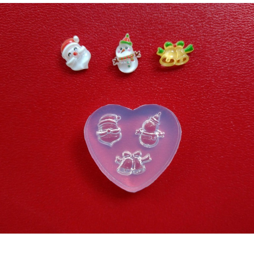 Giáng sinh Noel I - Khuôn silicone trang trí nail, làm charm trang sức, nailbox