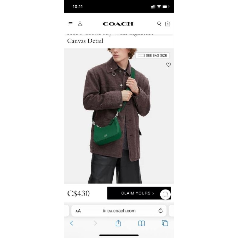 Túi Coach Hobo Crossbody