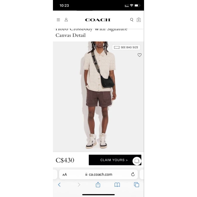 Túi Coach Hobo Crossbody