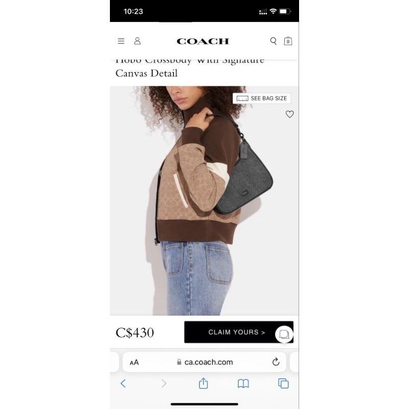 Túi Coach Hobo Crossbody