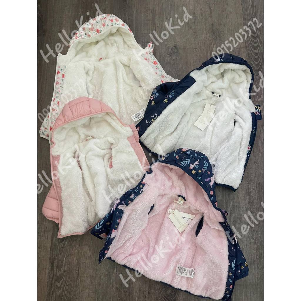 Áo phao siêu nhẹ lót lông xuất Âu cho bé