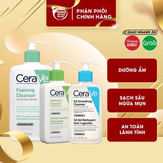  Sữa Rửa Mặt Sạch Sâu Dưỡng Ẩm Tẩy Da Chết Dịu Nhẹ Cerave Developed With Dermatologists Foaming Cleanser 