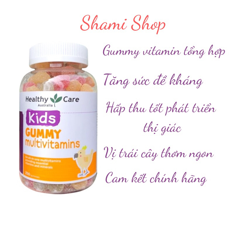 Gummy vitamin tổng hợp healthy care hàng úc chính hãng