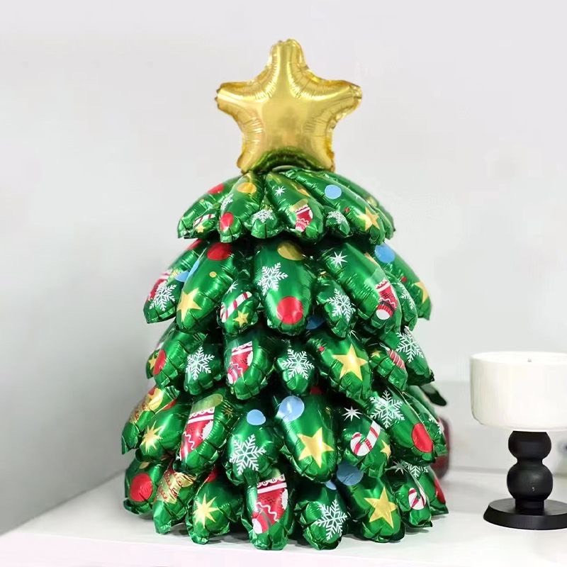 Bong bóng mô hình Cây Thông Giáng Sinh Noel MINI SIZE 3D xinh xắn - MẪU MỚI 2023