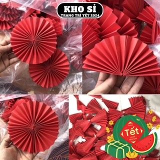 Quạt giấy trang trí tết