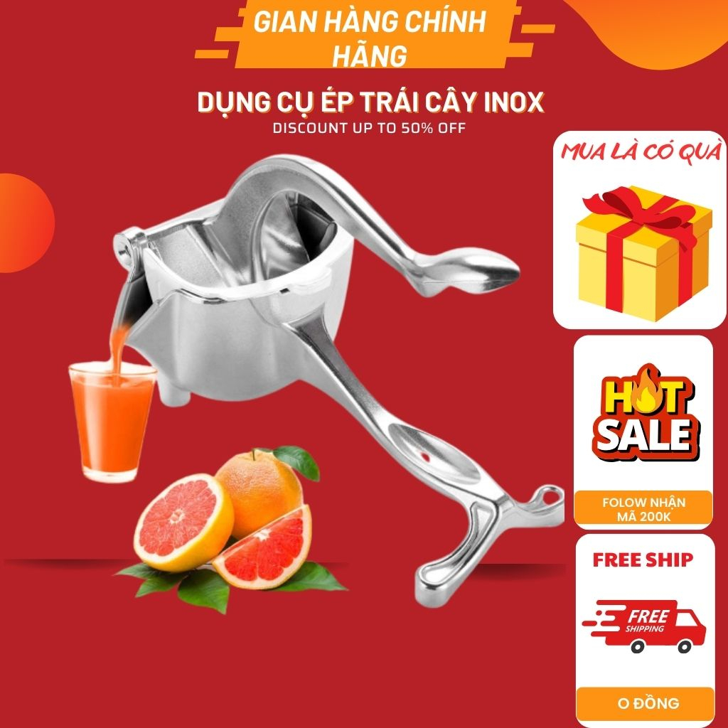 Vắt Cam Chanh ép Nước Rau Củ Cầm Tay Bằng Nhôm Đúc Siêu Bền .TTLV