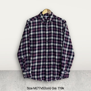 [Inbox chọn mẫu] Sơ Mi Flannel size M
