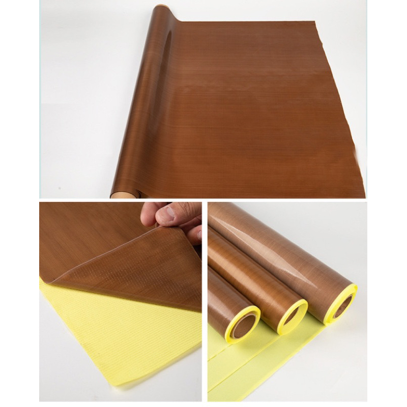 Vải teflon chống dính máy ép nhiệt 50x70cm có keo/ Miếng cách nhiệt