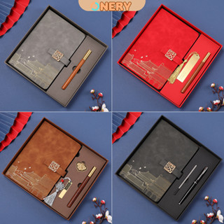 Set Quà Tặng - Sổ Da Cao Cấp Kèm Bút Ký Và Ngòi Bút - Nhiều Màu Sắc Sang Trọng