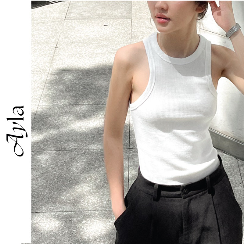 Ayla Áo Thun Ba Lỗ ôm body tôn dáng cực chuẩn