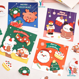 Giấy note ghi chú noel 60 tờ làm quà tặng giáng sinh merry christmas
