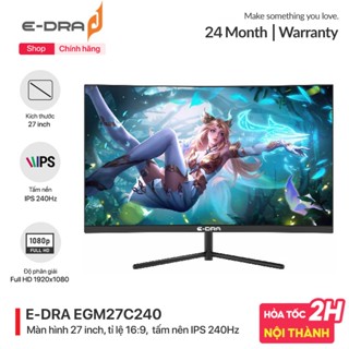 Màn hình máy tính gaming E-Dra EGM27C240S Full HD - Màn cong - Kích thước 27 inch - 240Hz - Hàng chính hãng
