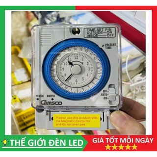 Công tắc hẹn giờ cơ công suất lớn 15A Timer 24H Camsco TB35-N chất lượng cao