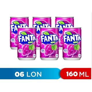 Combo 6 lon nước ngọt fanta nhật vị nho 160ml x 6