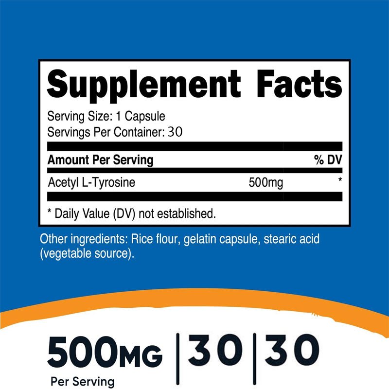 NUTRICOST ACETYL L-CARNITINE 500MG 30 VIÊN NHỘNG Tăng Phục Hồi Cơ Bắp Và Cải Thiện Vóc Dáng