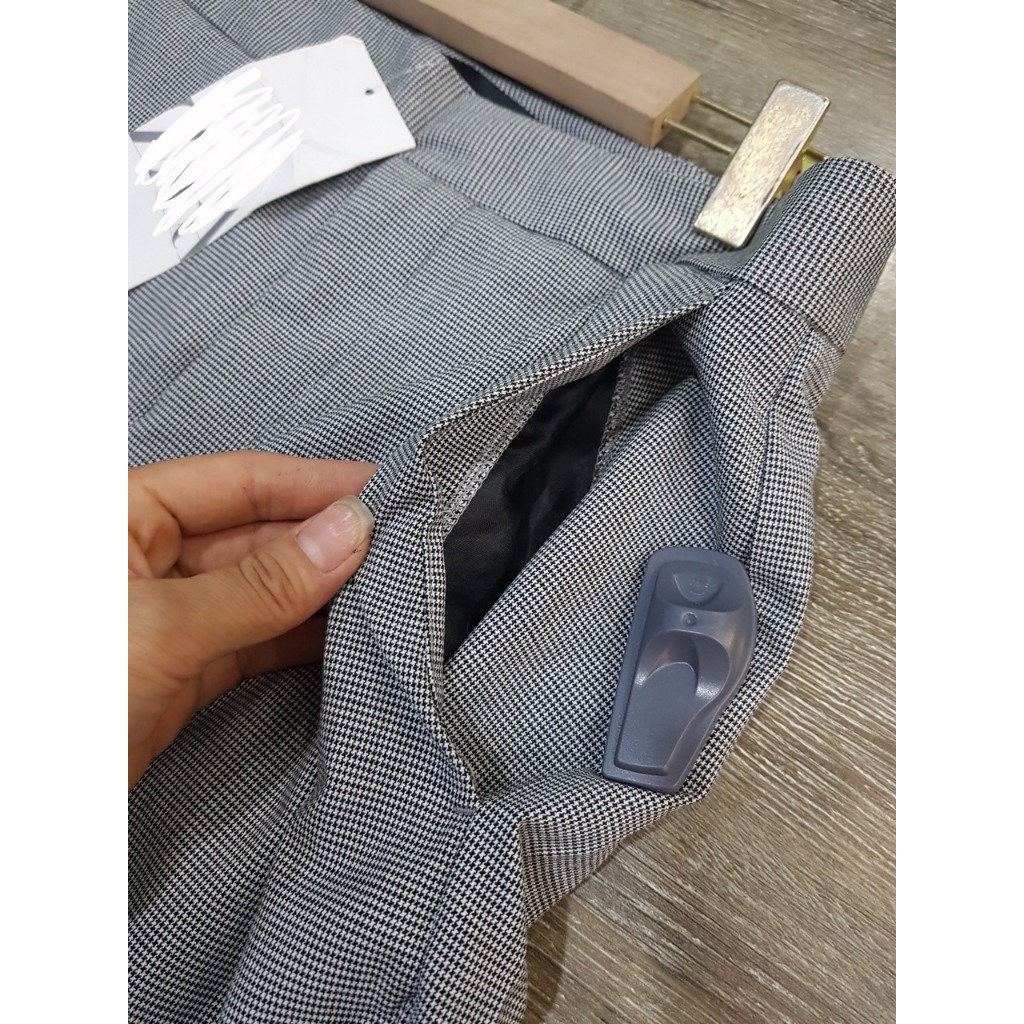 Quần tây baggy caro