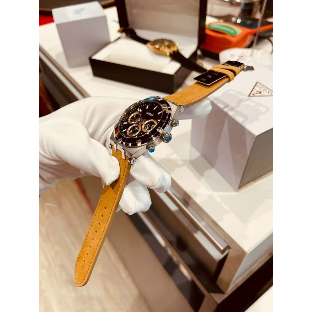 Đồng Hồ GUESS Nam,Size:44mm,Full Box Hãng,FreeShip Toàn Quốc,Bản Tròn Nam Tính