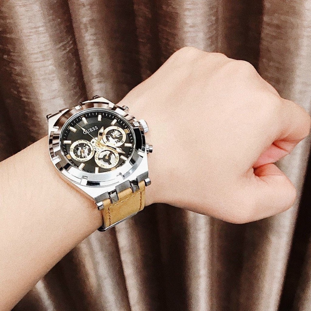 Đồng Hồ GUESS Nam,Size:44mm,Full Box Hãng,FreeShip Toàn Quốc,Bản Tròn Nam Tính