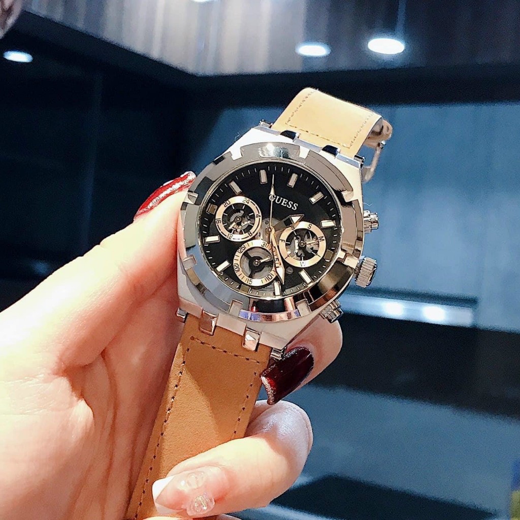 Đồng Hồ GUESS Nam,Size:44mm,Full Box Hãng,FreeShip Toàn Quốc,Bản Tròn Nam Tính