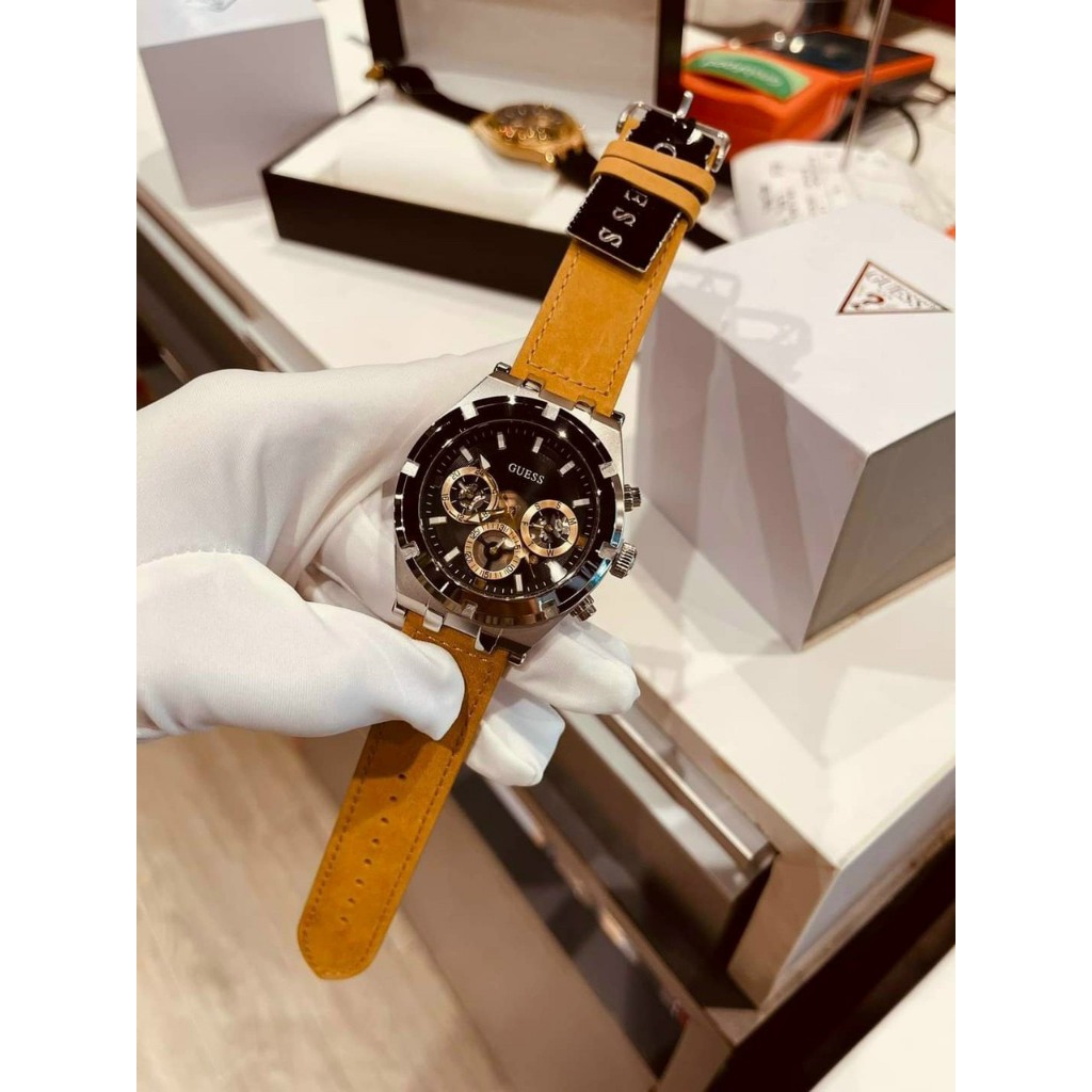 Đồng Hồ GUESS Nam,Size:44mm,Full Box Hãng,FreeShip Toàn Quốc,Bản Tròn Nam Tính