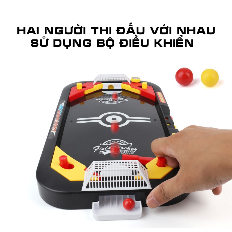 Đồ Chơi Bắn Bóng Mini 2in1 Bàn Air Hockey Sport Khúc Côn Cầu Và Bắn Bóng Trò Chơi Đối Kháng Phát Triển Tư Duy Cho Bé