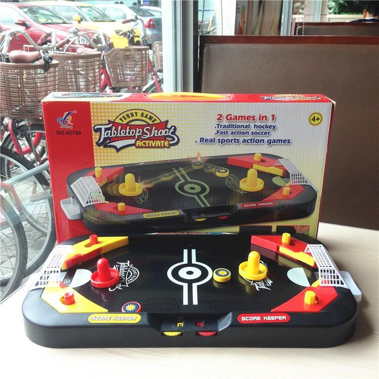 Đồ Chơi Bắn Bóng Mini 2in1 Bàn Air Hockey Sport Khúc Côn Cầu Và Bắn Bóng Trò Chơi Đối Kháng Phát Triển Tư Duy Cho Bé