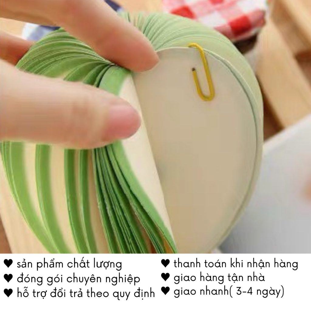 Giấy Note Ghi Chú Cute Đánh Dấu Trang Nhớ Dòng Hình Trái Cây Nhiều Màu Đồ Dùng Học Tập Độc Lạ VPK67