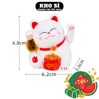 Mèo thần tài trang trí tết