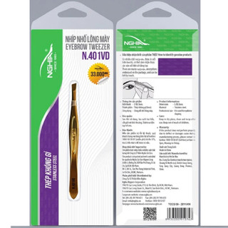Nhíp Nhổ Lông Mày NGHĨA N-401 100% Chính Hãng,  vov Cung Cấp Và Bảo Trợ.