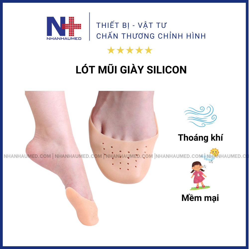 Lót mũi giày cao gót, lót mũi giày silicon chống rộng, lót mũi giày búp bê, lót mũi chân chống đau, lót mũi chân