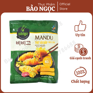 Bánh xếp mandu nhân thịt và bắp - cj food bibigo 350gr - siêu ngon miệng - ship hỏa tốc hà nội