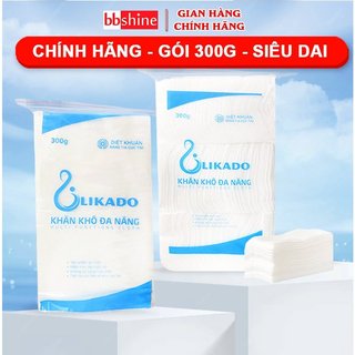 Khăn khô đa năng cho bé Likado chính hãng cao cấp mềm mịn không mùi an toàn cho bé yêu (Gói 270 tờ) BBShine – KH007