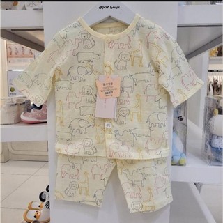 - Bộ cotton giấy lửng Agabang hoạ tiết con vật