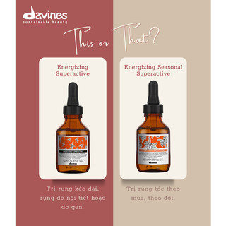 DAVINES Tinh chất ngừa rụng và hỗ trợ mọc tóc SUPERACTIVE và SEASON SUPERACTIVE