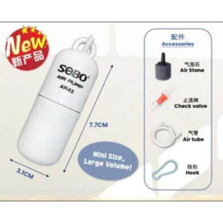 Sủi oxy usb sobo ar-02 cho hồ cá, đi câu cá - tặng kèm dây sủi & van 1 chiều
